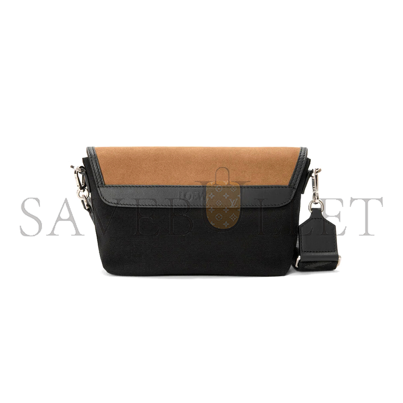 L0ew* MINI FLEX MESSENGER IN CANVAS AND SUEDE CFLXPKPX01 (19*14*5cm)